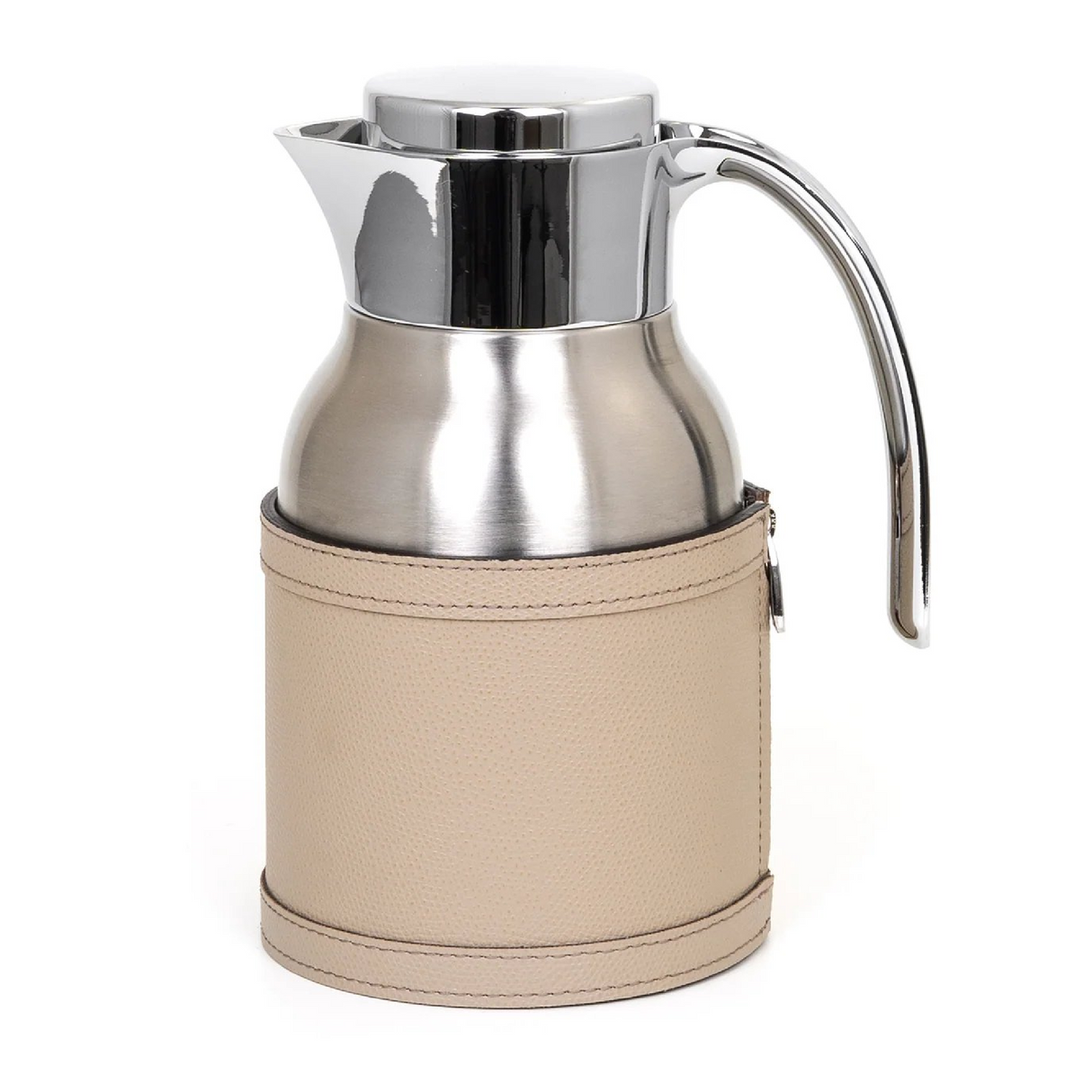 Stainless Steel Leather Thermal Carafe | Oroa.com