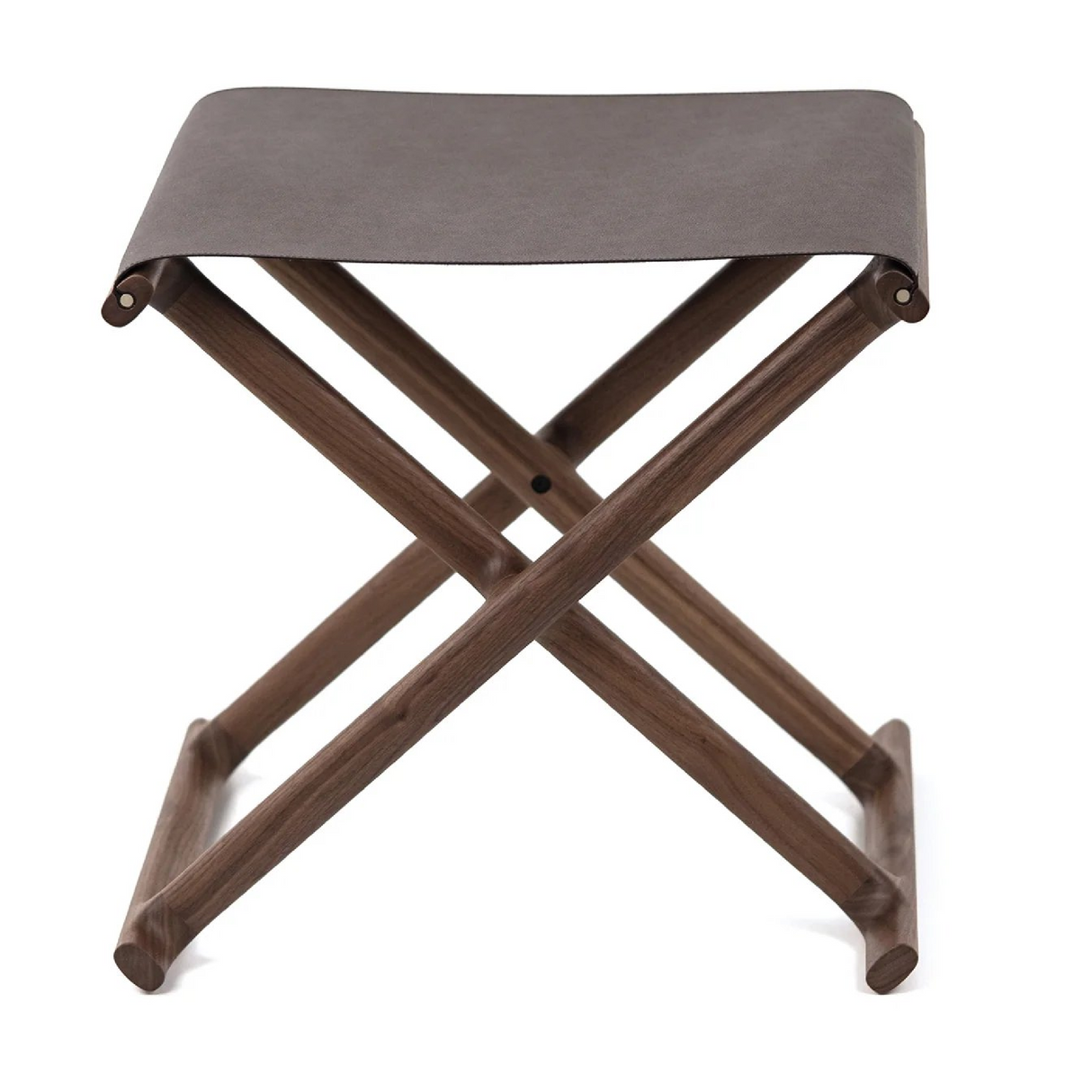 Outdoor Solid Walnut Folding Stool | Oroa.com