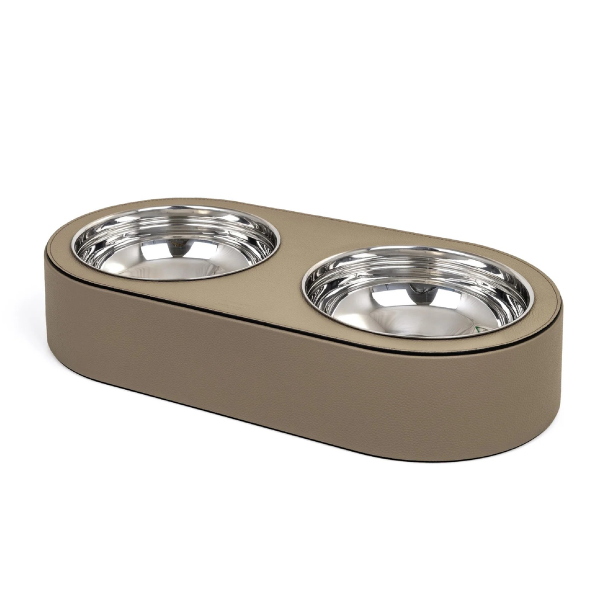Leather Covered Pet Bowl | Oroa.com