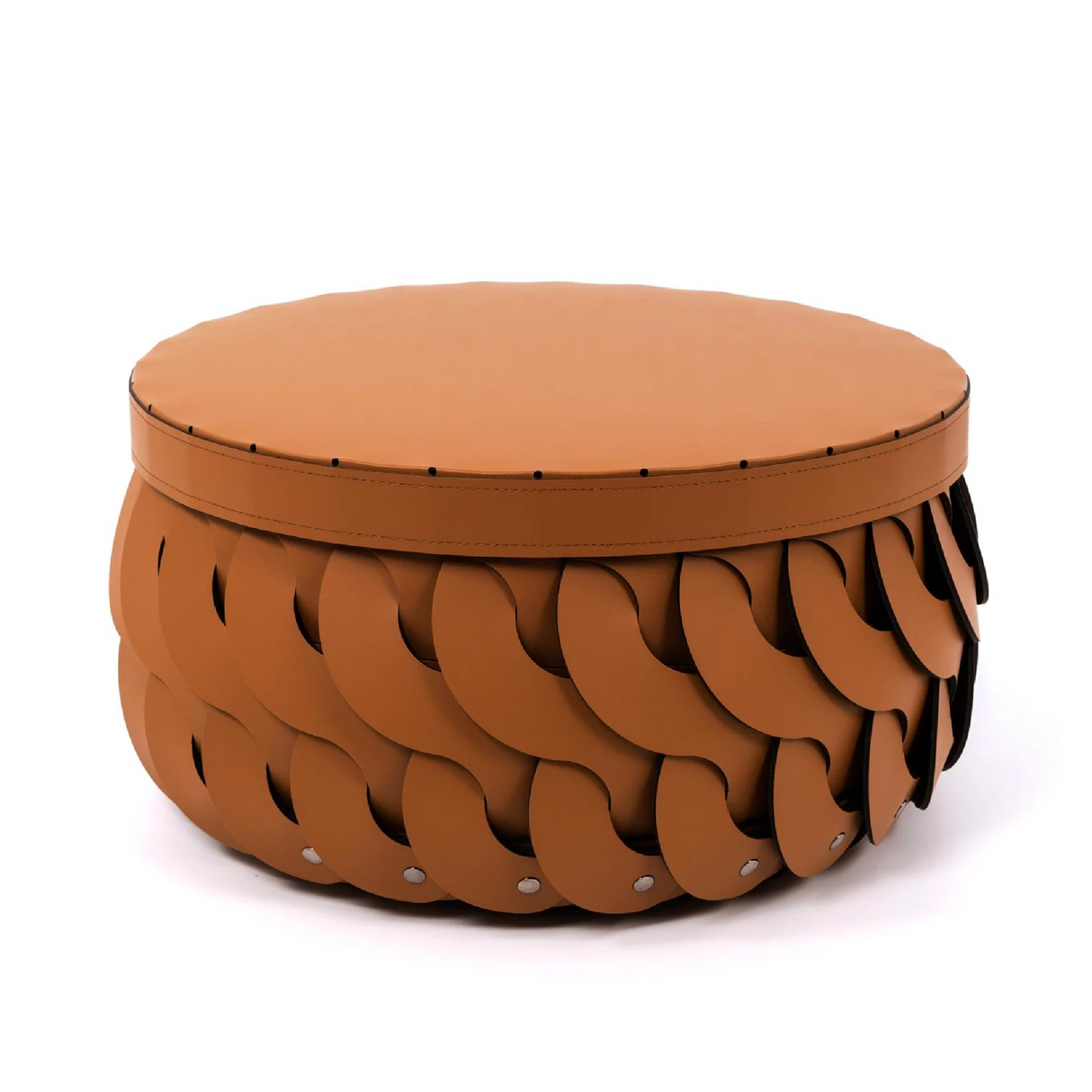 Leather Tall Basket | Oroa.com