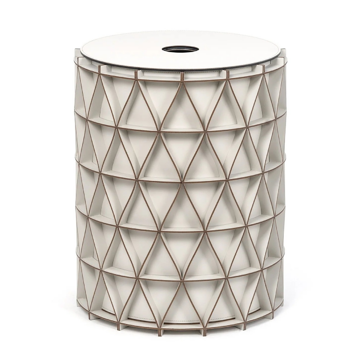 Regenerated-Leather Outdoor Basket | Oroa.com