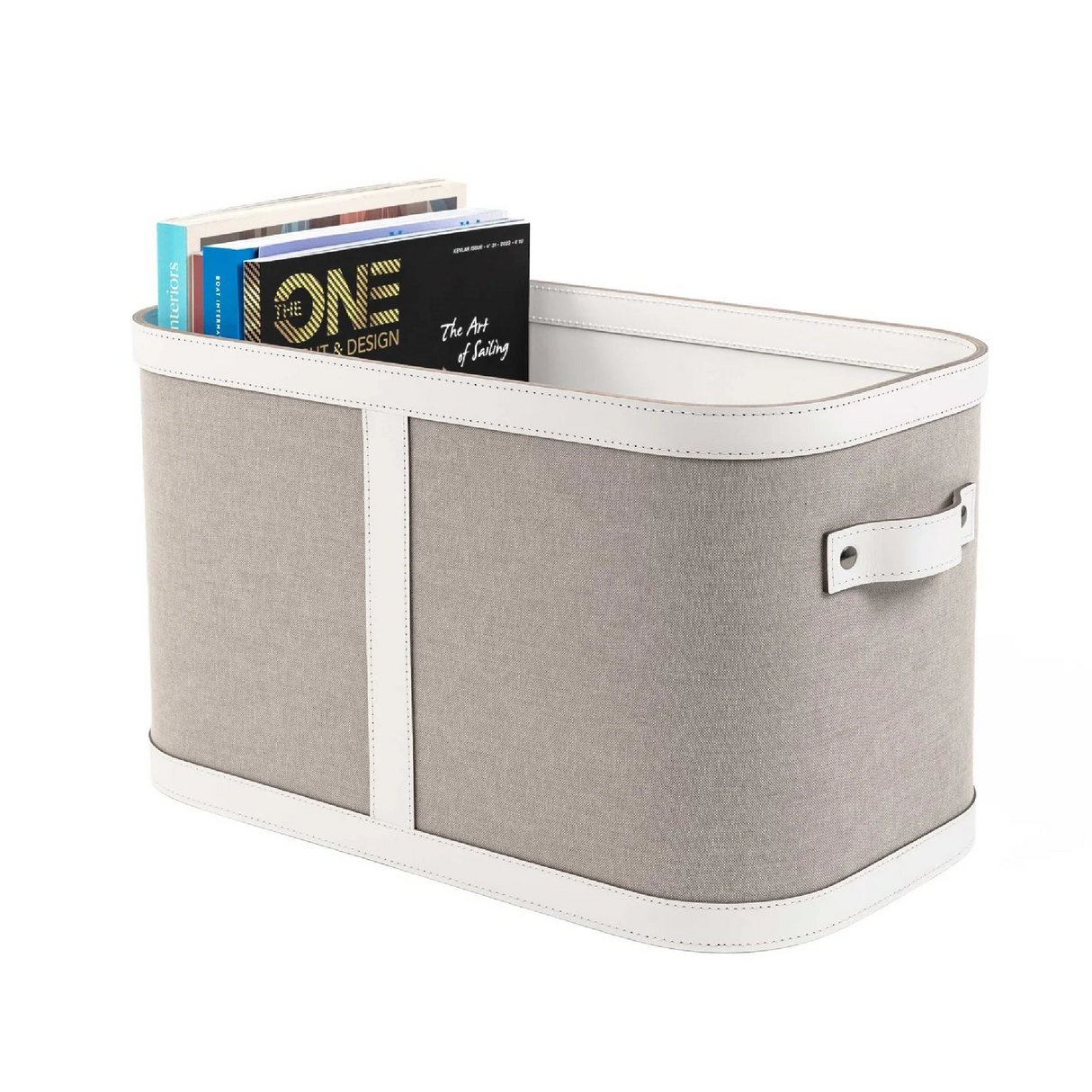 Leather Basket With Handles S | Oroa.com