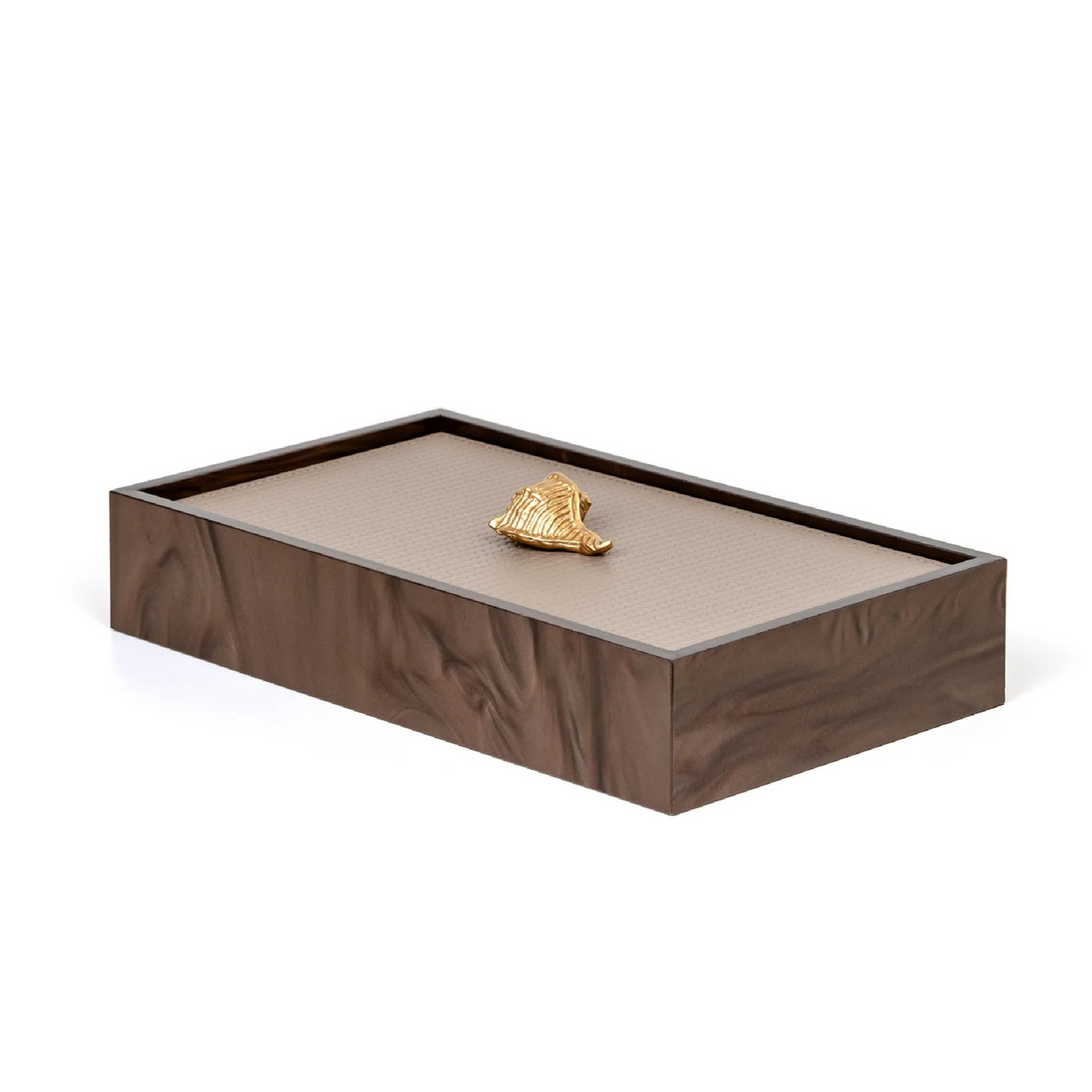 Leather Lidded Rectangular Box | Oroa.com
