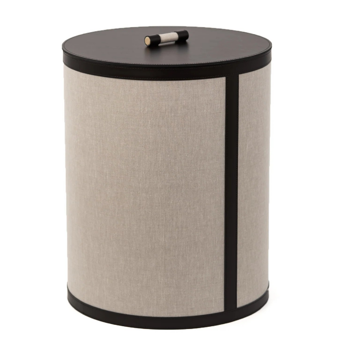 Short Round Leather Basket | Oroa.com