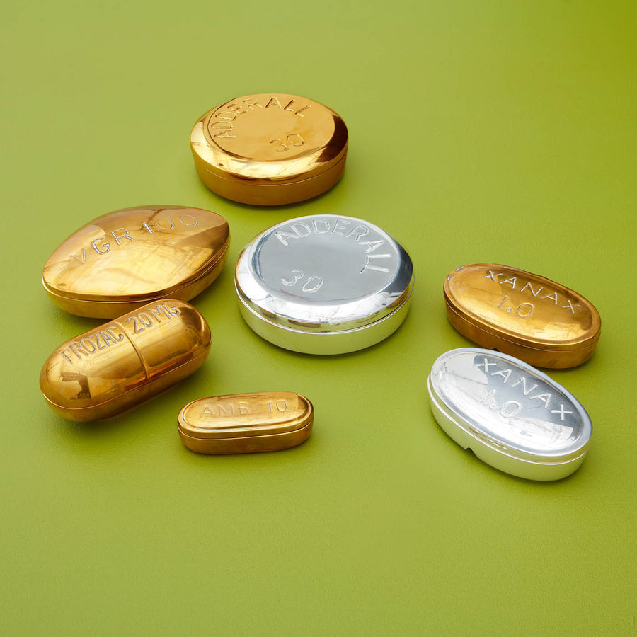 Solid Brass Pill Box | Oroa.com