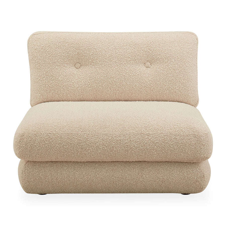 Bouclé Armless Modular Sofa | Oroa.com