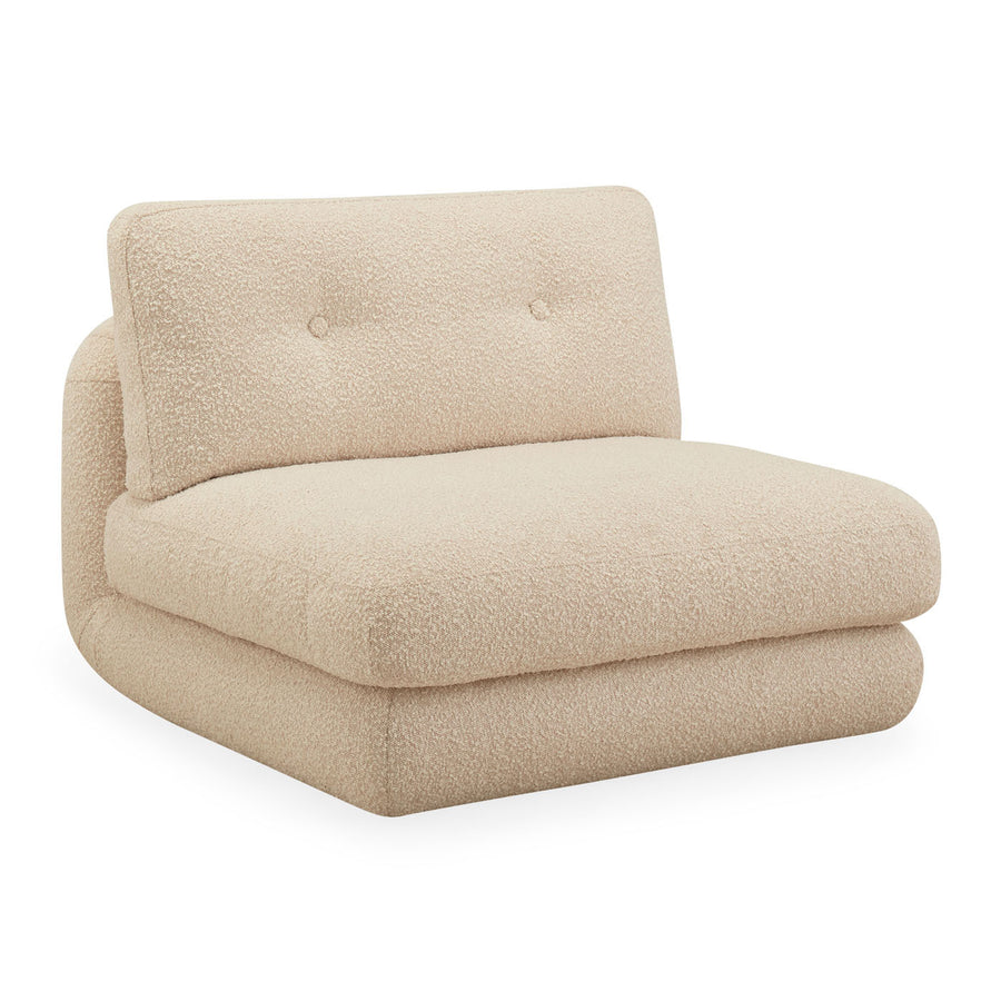 Bouclé Armless Modular Sofa | Oroa.com