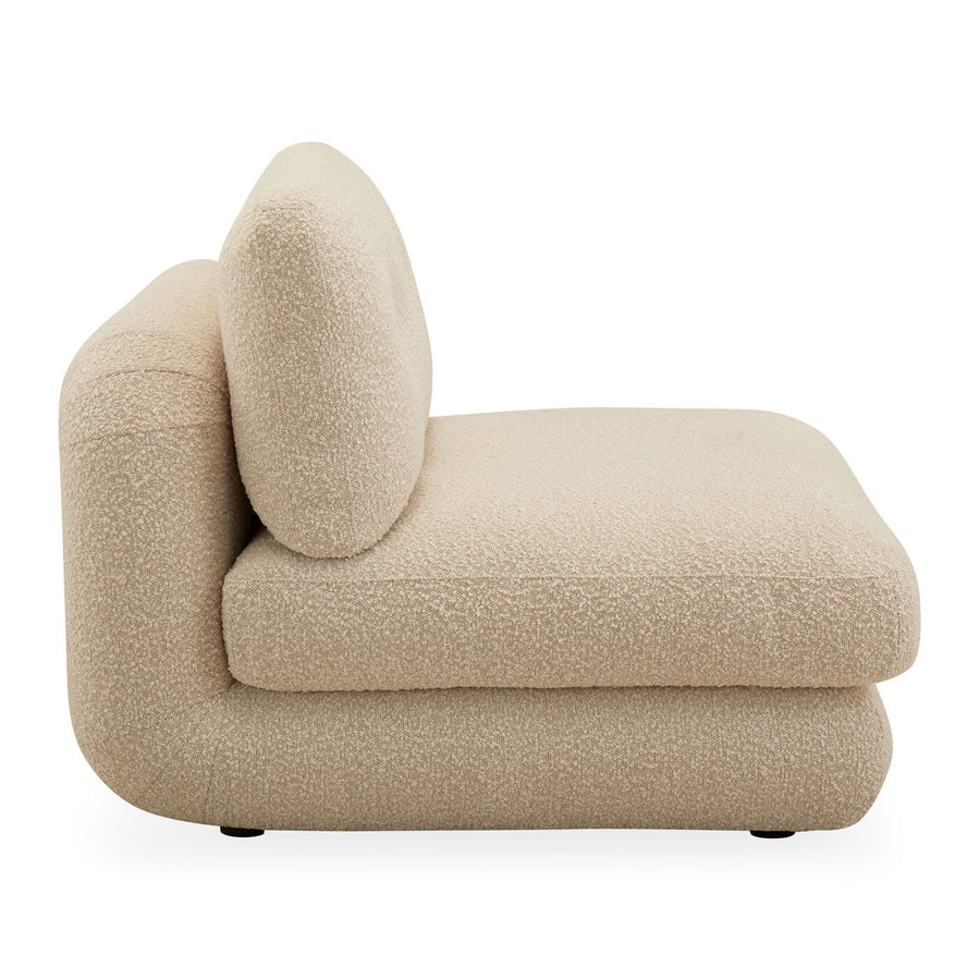 Bouclé Armless Modular Sofa | Oroa.com