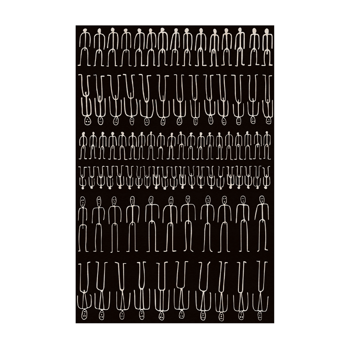 Human Line Art Carpet | Oroa.com