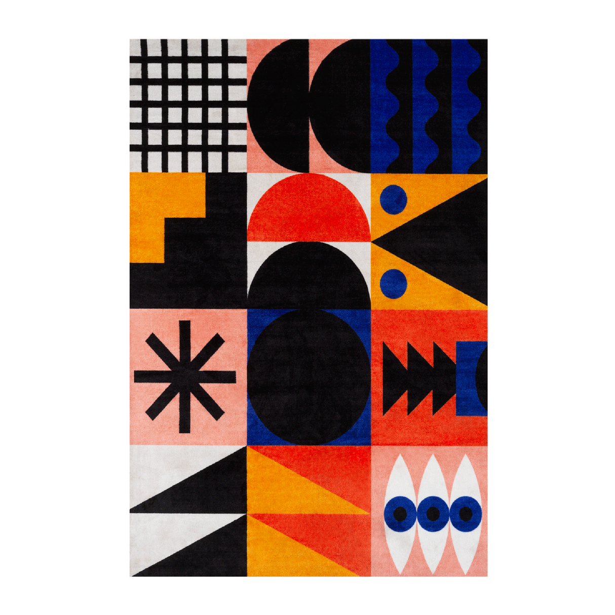 Multicolored Geometric Pattern Rug 10' x 6'6" | Oroa.com