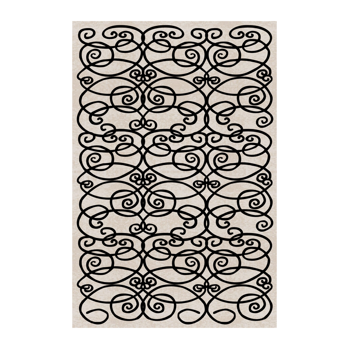 Sprial Pattern Beige Rug 10' x 6'7" | Oroa.com