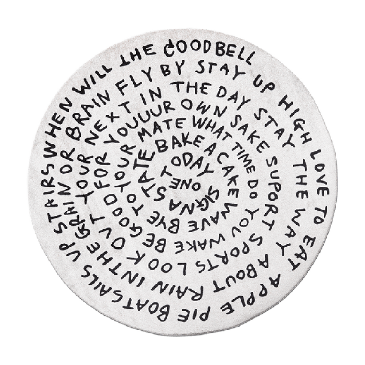 Monochromatic Round Rug | Oroa.com