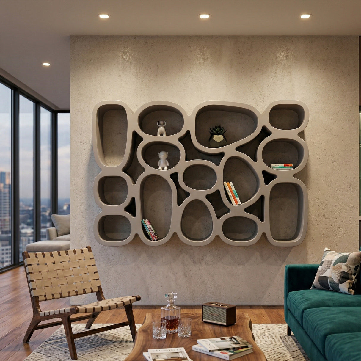 Abstract Sectioned Bookcase | Oroa.com