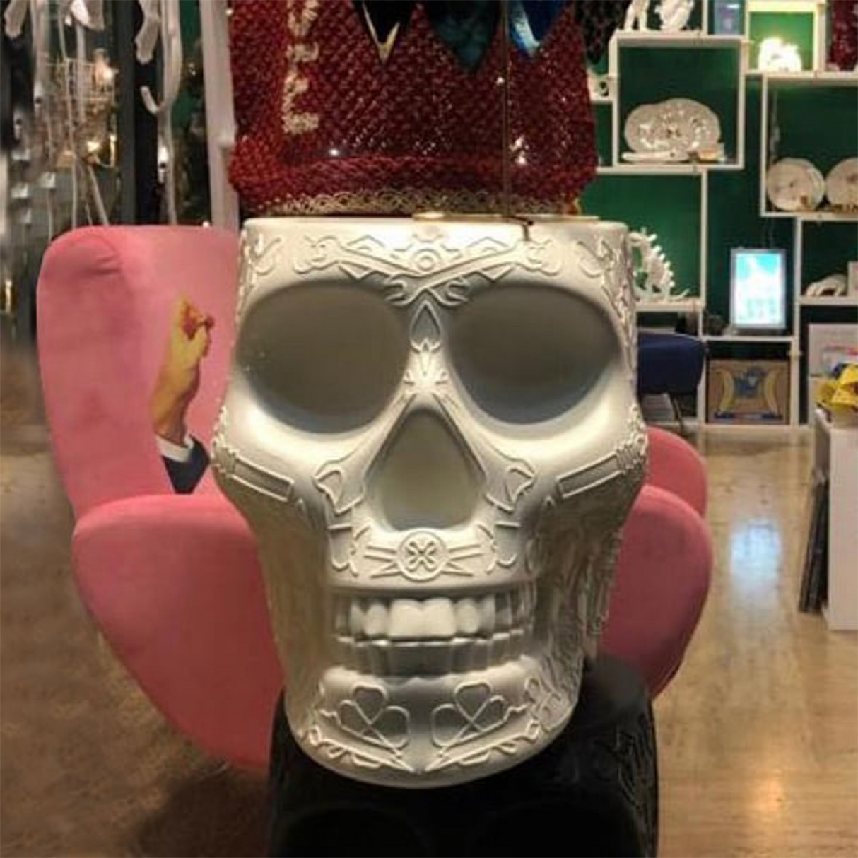 Skull-Shaped Stool Side Table | Oroa.com