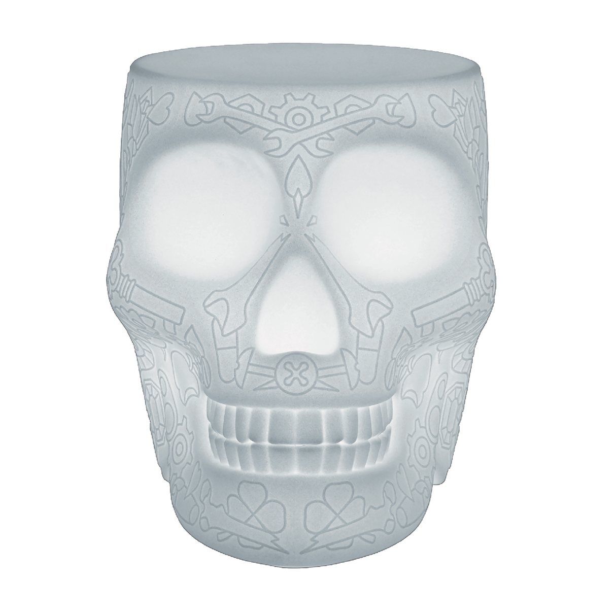 Skull Stool with Rechargeable LED Lamp | Oroa.com