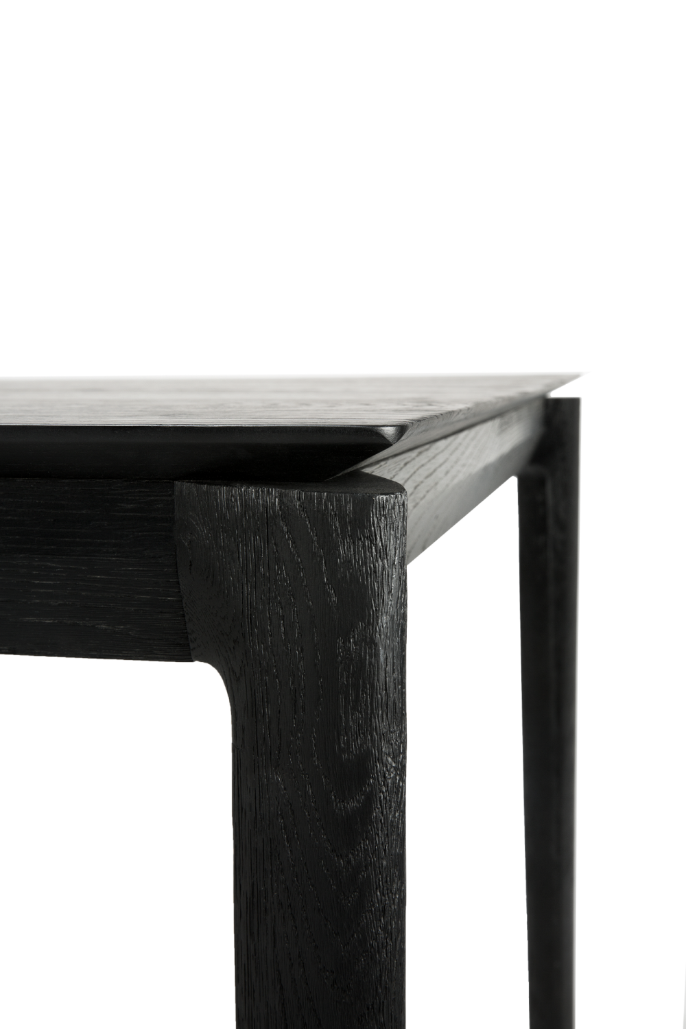 Black Oak Minimalist Dining Table | Oroa.com