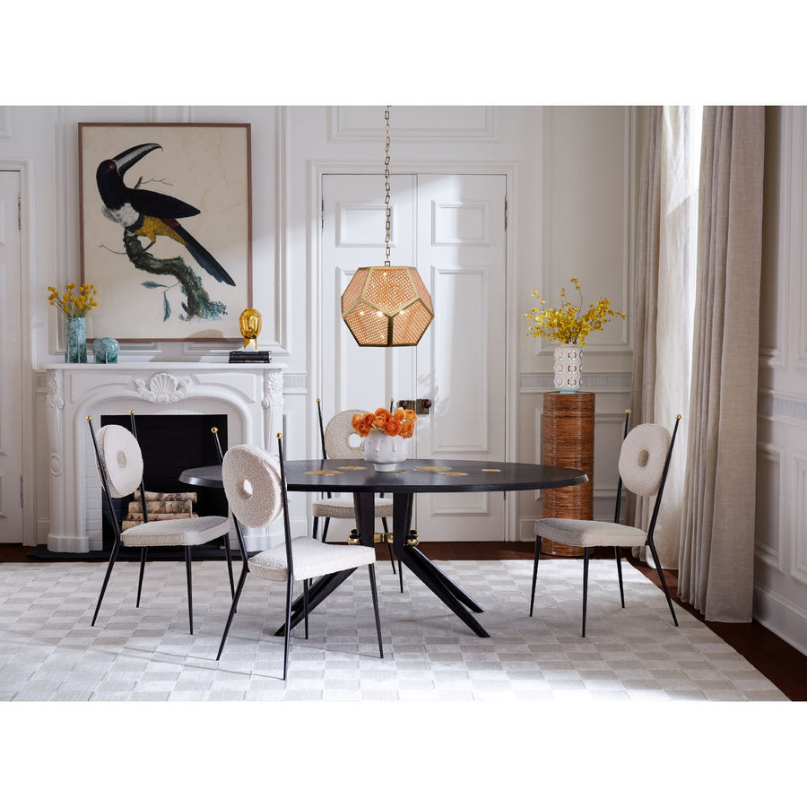 Round Back Cushion Dining Chair | Oroa.com