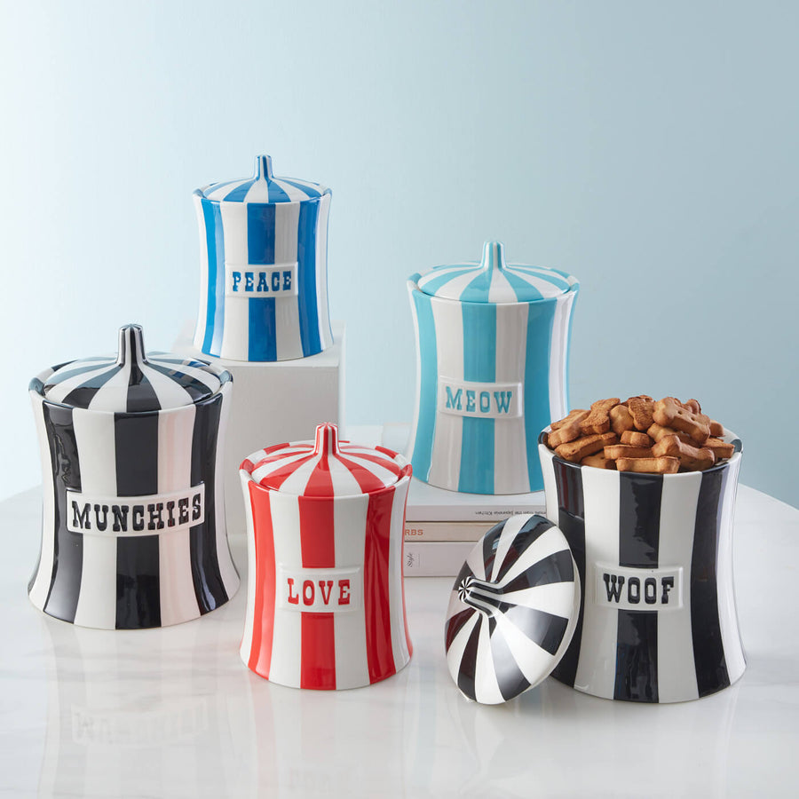 Stripes Porcelain Canister | Oroa.com