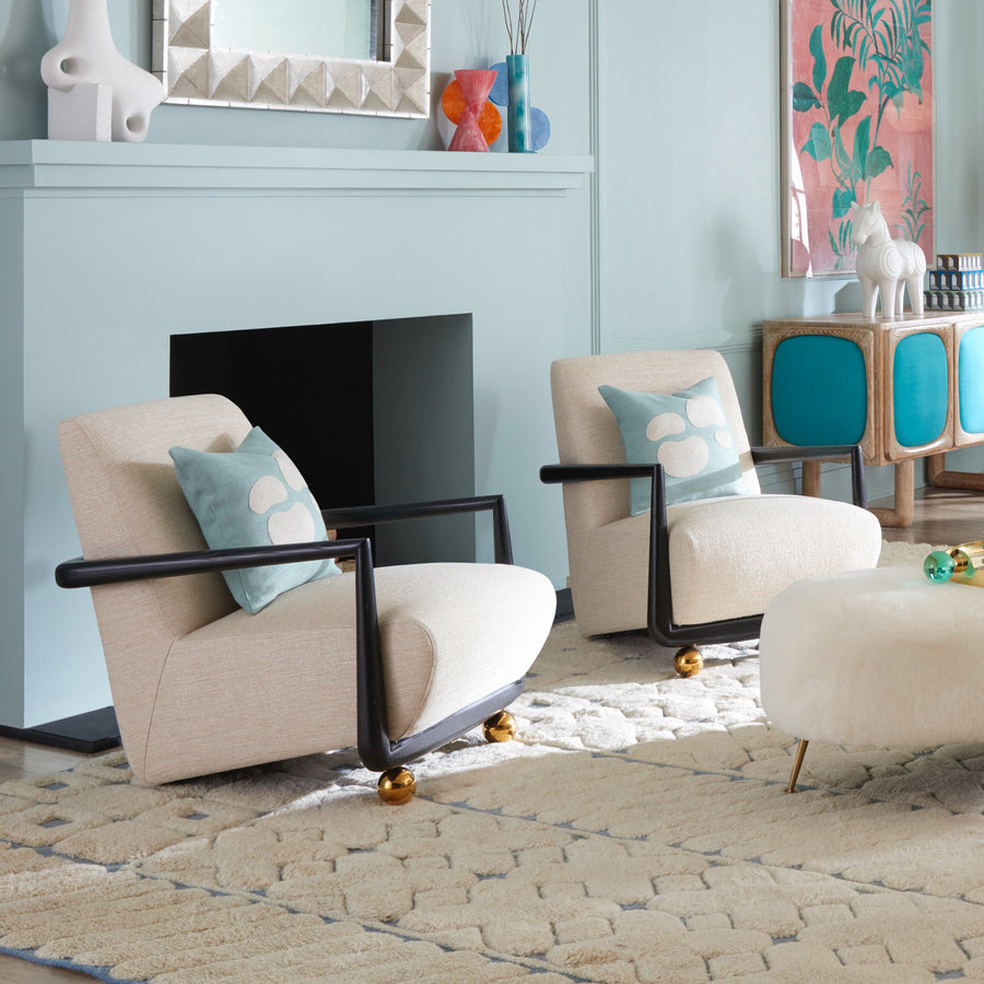 Golden Orb Leg Club Chair | Oroa.com