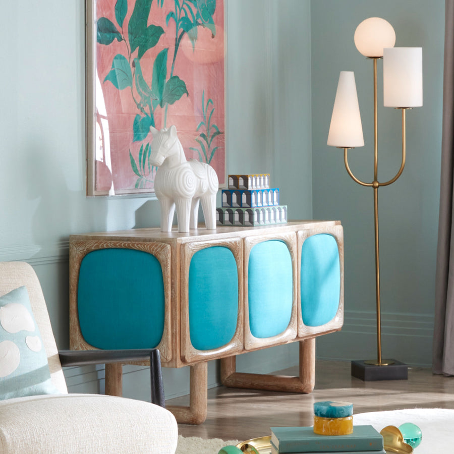 Milk Glass Shades Floor Lamp | Oroa.com