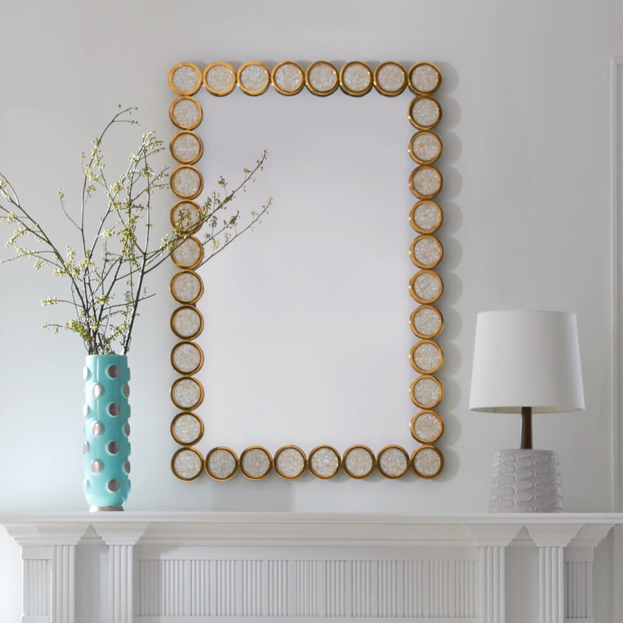 Polished Brass Circles Mirror | Oroa.com
