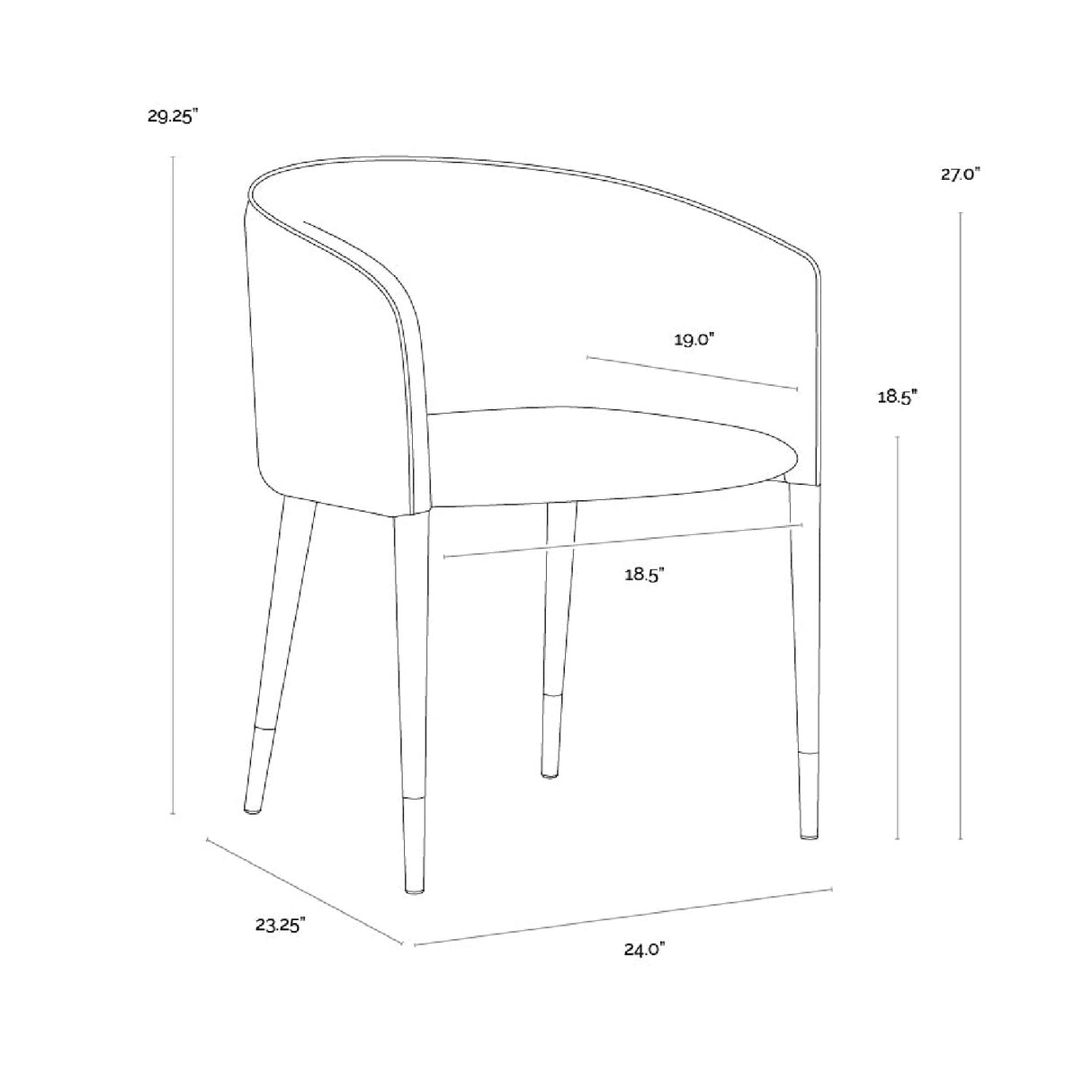 Modern European furniture - Fabric & Leather Dining Armchair - www.oroa.com | Oroa.com