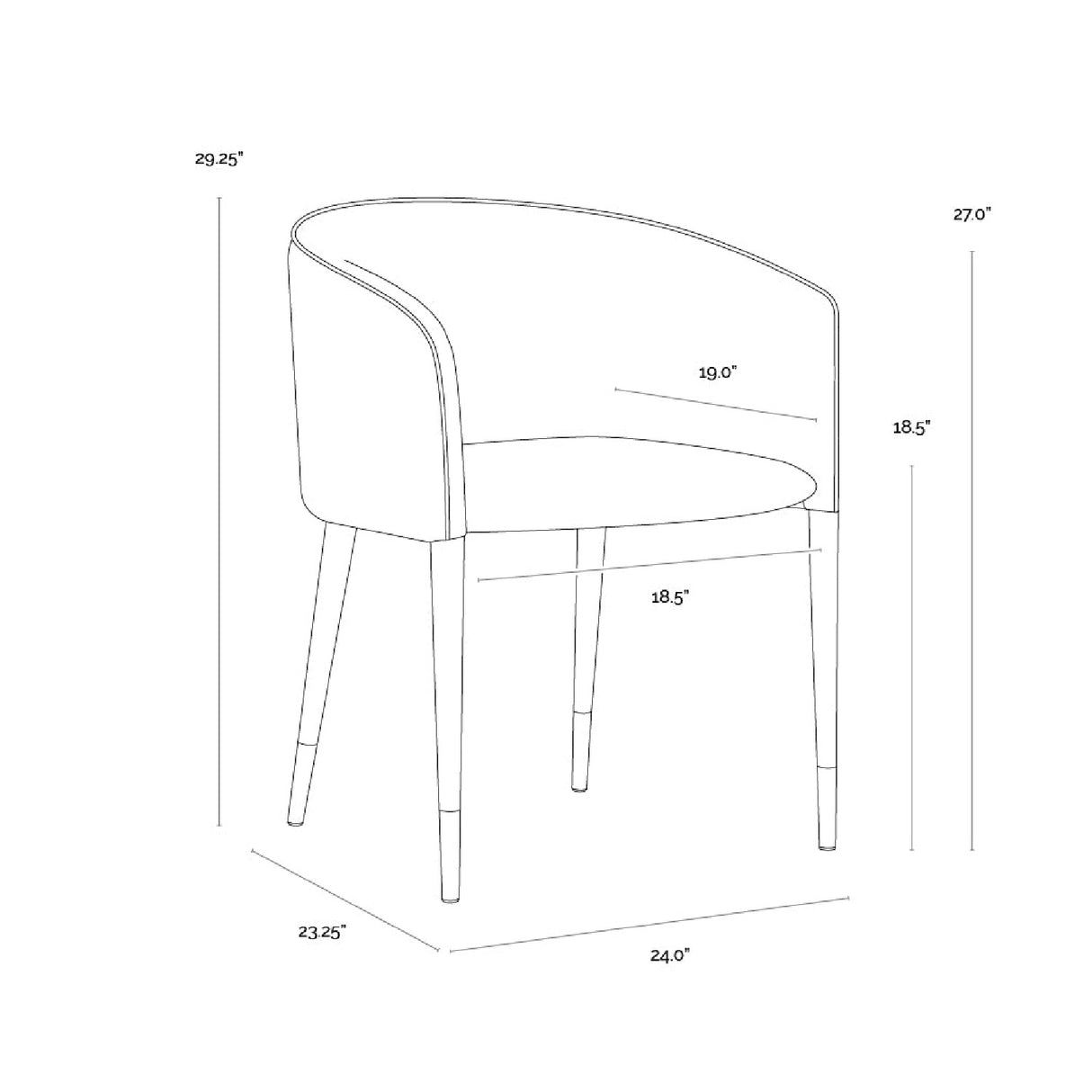 Modern European furniture - Fabric & Leather Dining Armchair - www.oroa.com | Oroa.com