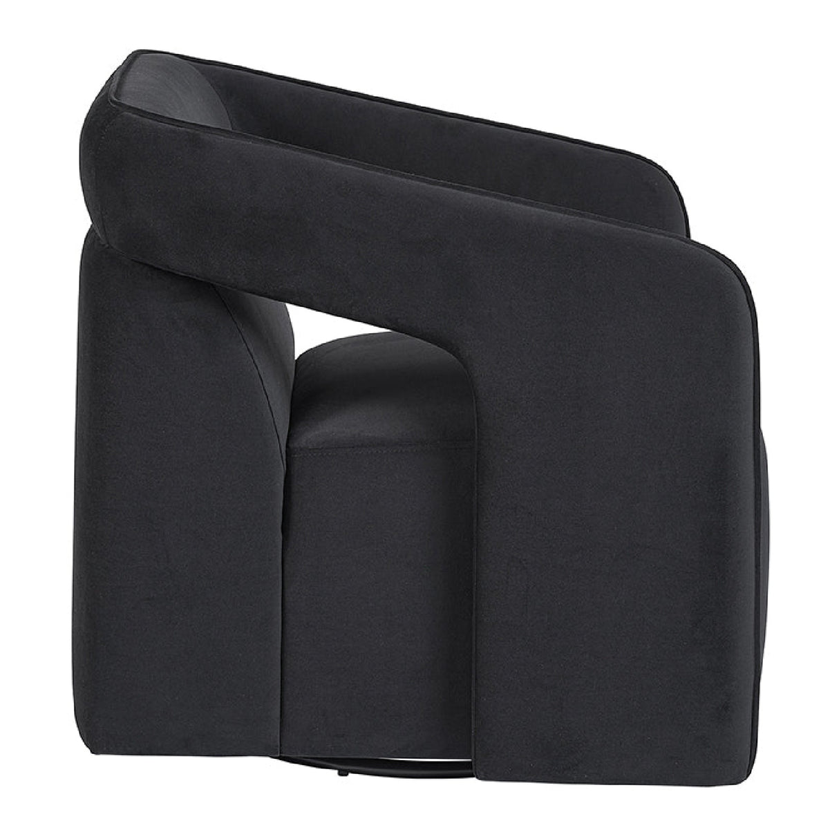 Modern European furniture - Fabric Upholstered Swivel Lounge Chair - www.oroa.com | Oroa.com
