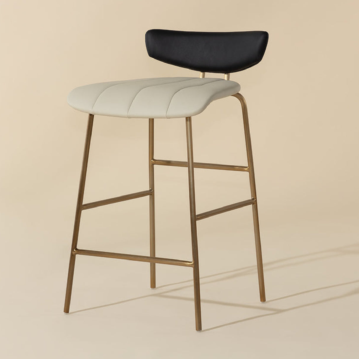 Modern European furniture - Leather Inspired Counter Stool - www.oroa.com | Oroa.com