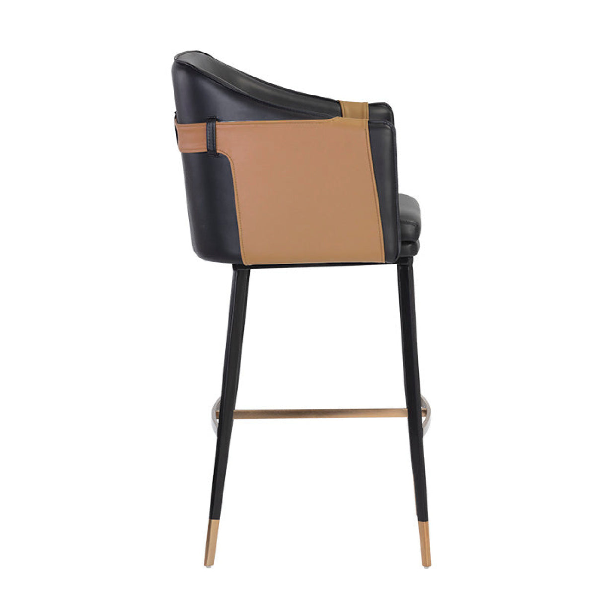 Modern European furniture - Two-Toned Leather Bar Stool - www.oroa.com | Oroa.com