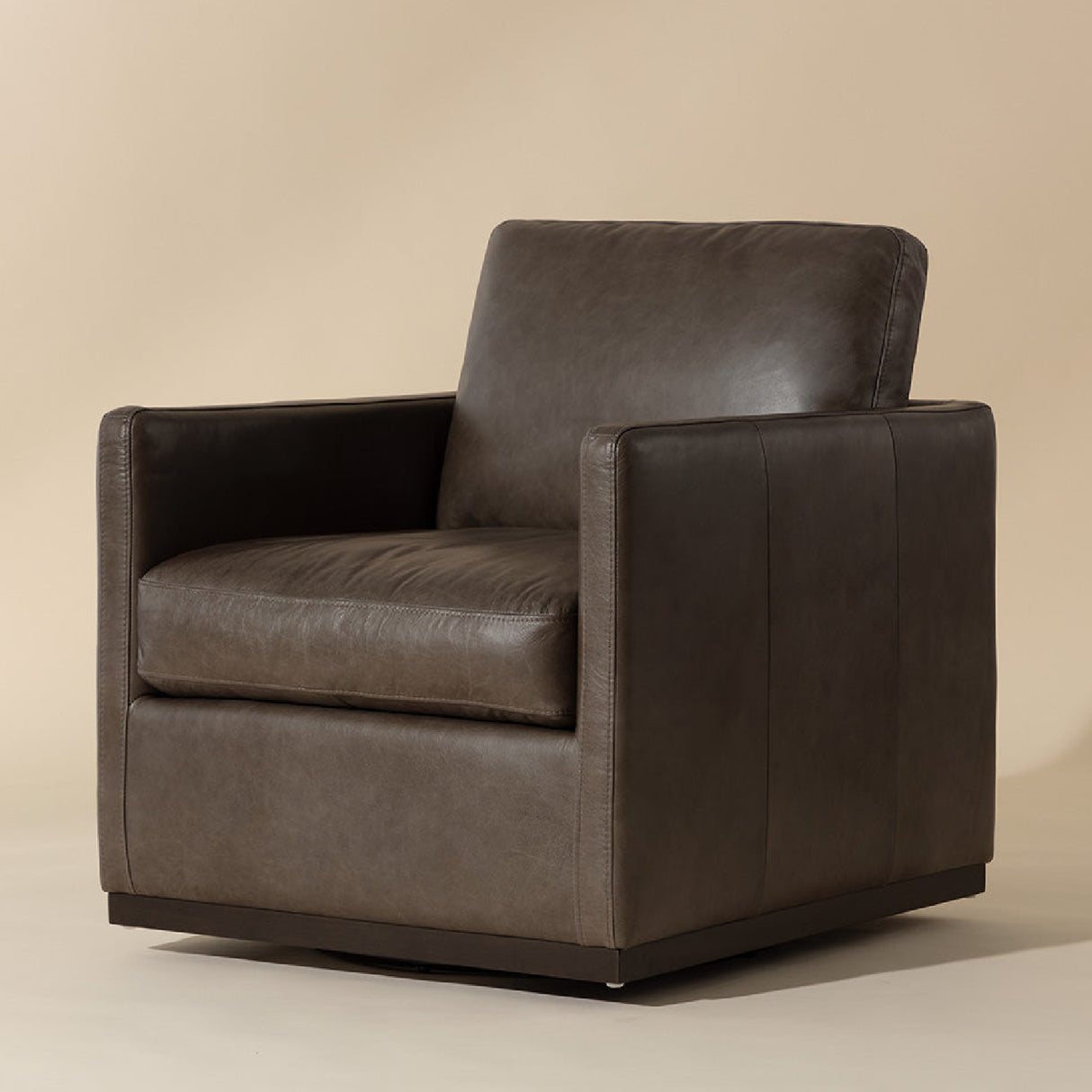 Modern European furniture - Track-Armed Swivel Lounge Chair - www.oroa.com | Oroa.com