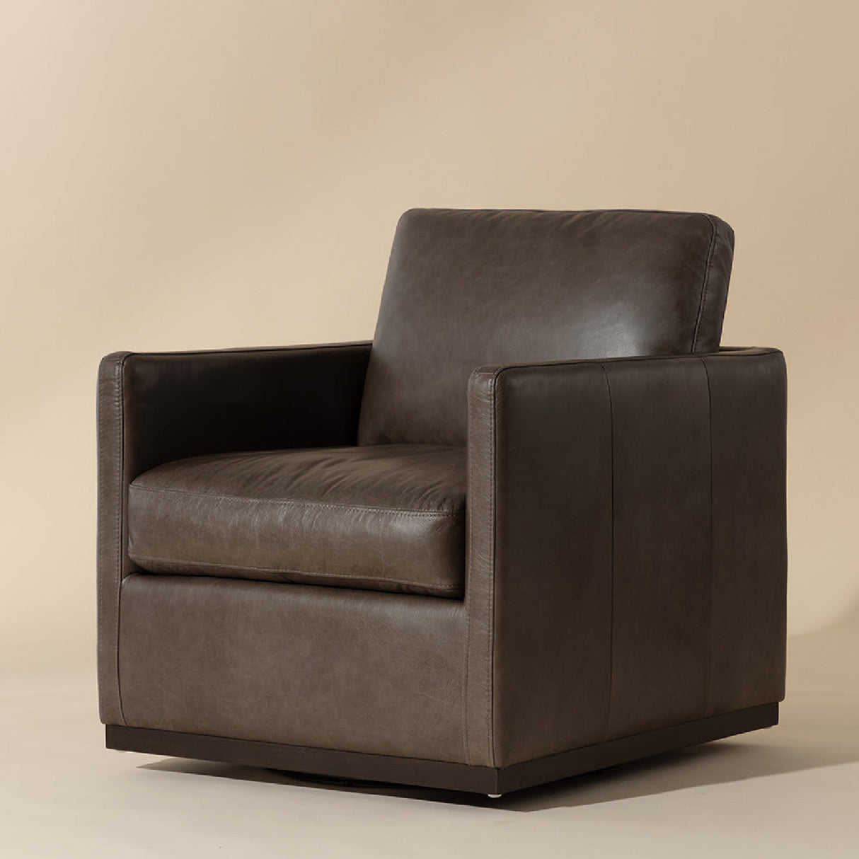 Modern European furniture - Track-Armed Swivel Lounge Chair - www.oroa.com | Oroa.com