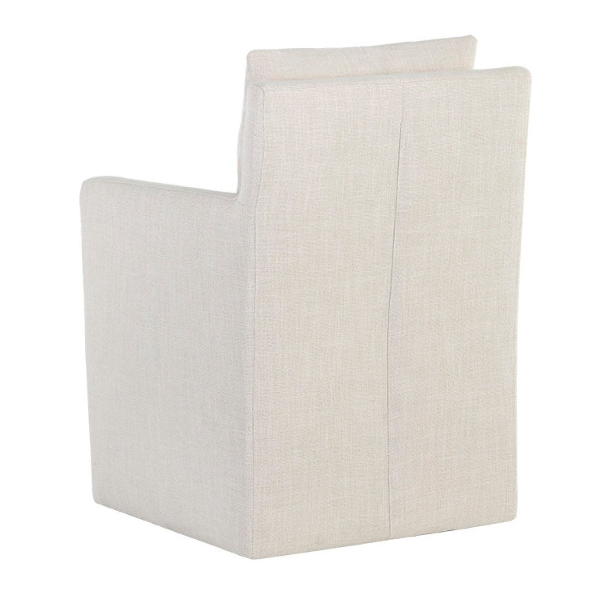 Modern European furniture - Linen Wheeled Dining Chair - www.oroa.com | Oroa.com