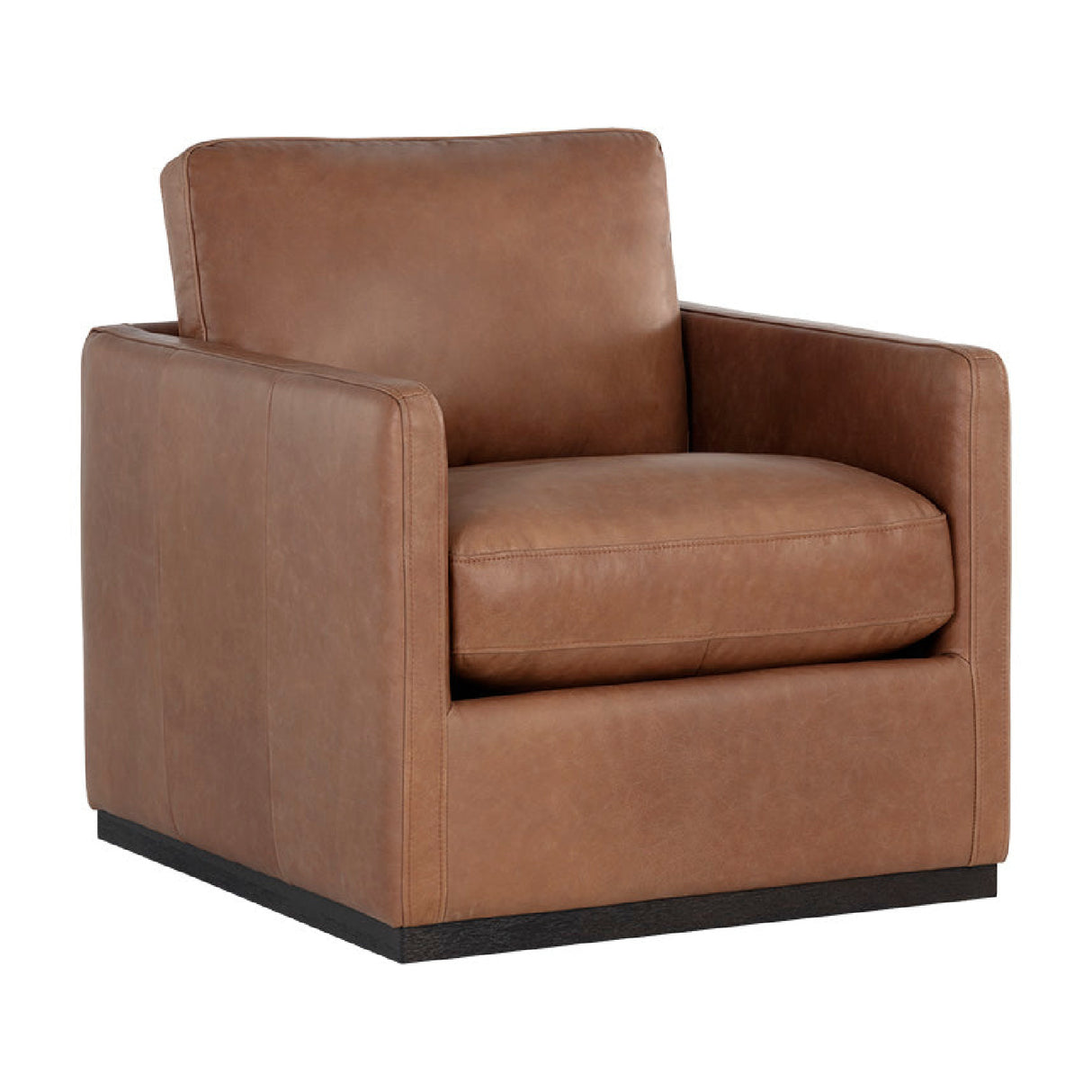 Modern European furniture - Track-Armed Swivel Lounge Chair - www.oroa.com | Oroa.com