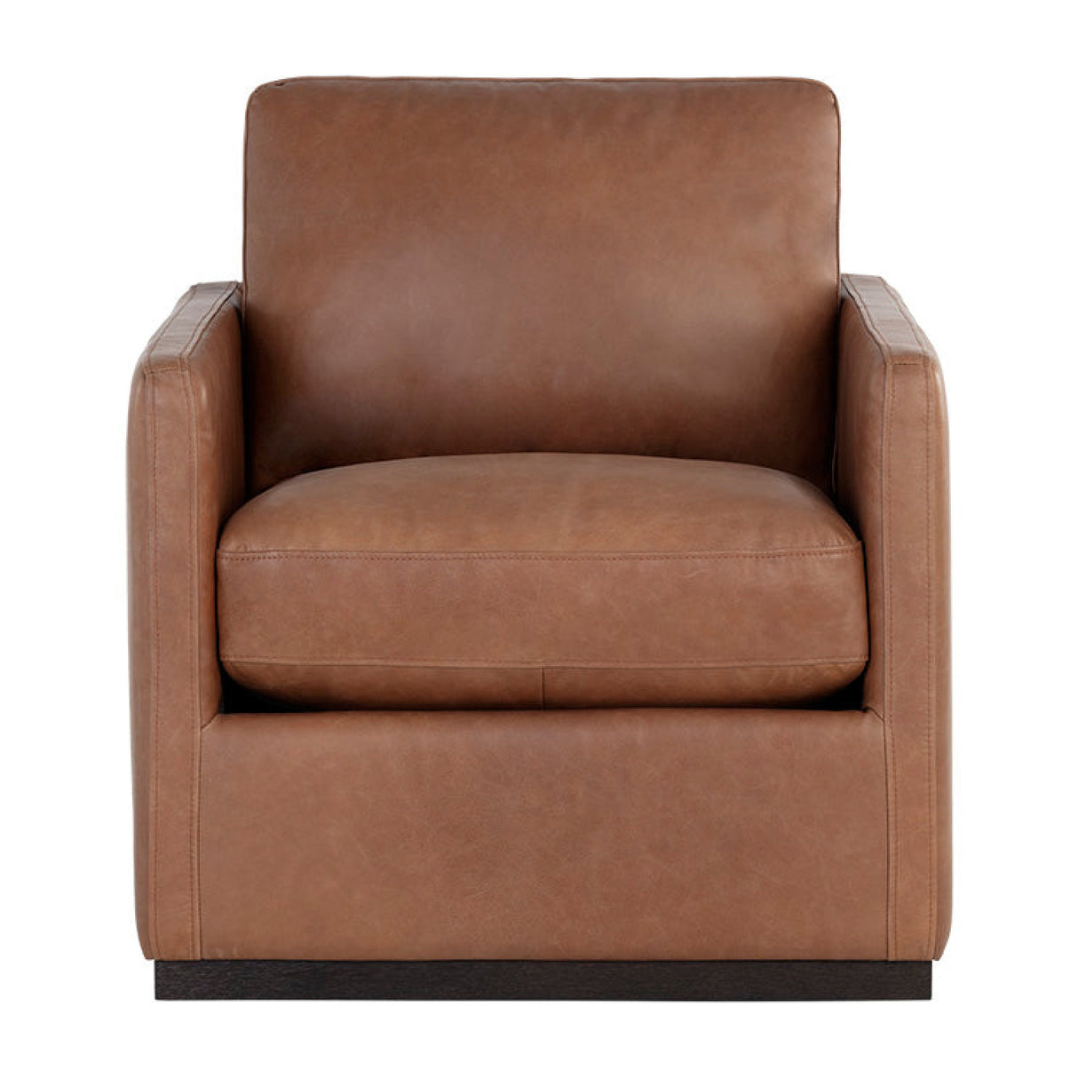 Modern European furniture - Track-Armed Swivel Lounge Chair - www.oroa.com | Oroa.com