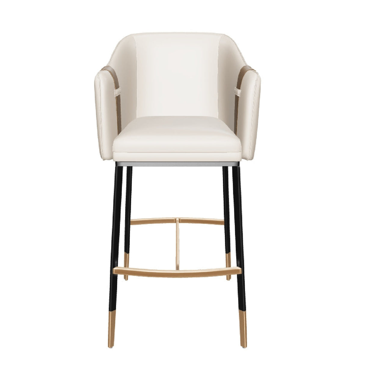 Modern European furniture - Two-Toned Leather Bar Stool - www.oroa.com | Oroa.com