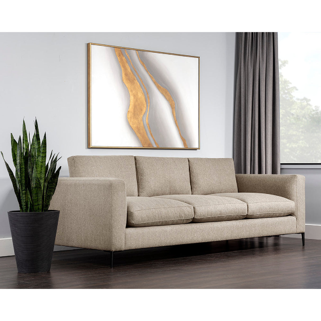 Modern European furniture - Minimalist Fabric Sofa - www.oroa.com | Oroa.com