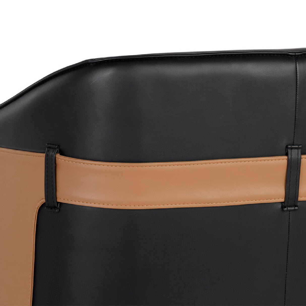 Modern European furniture - Two-Toned Leather Lounge Chair - www.oroa.com | Oroa.com
