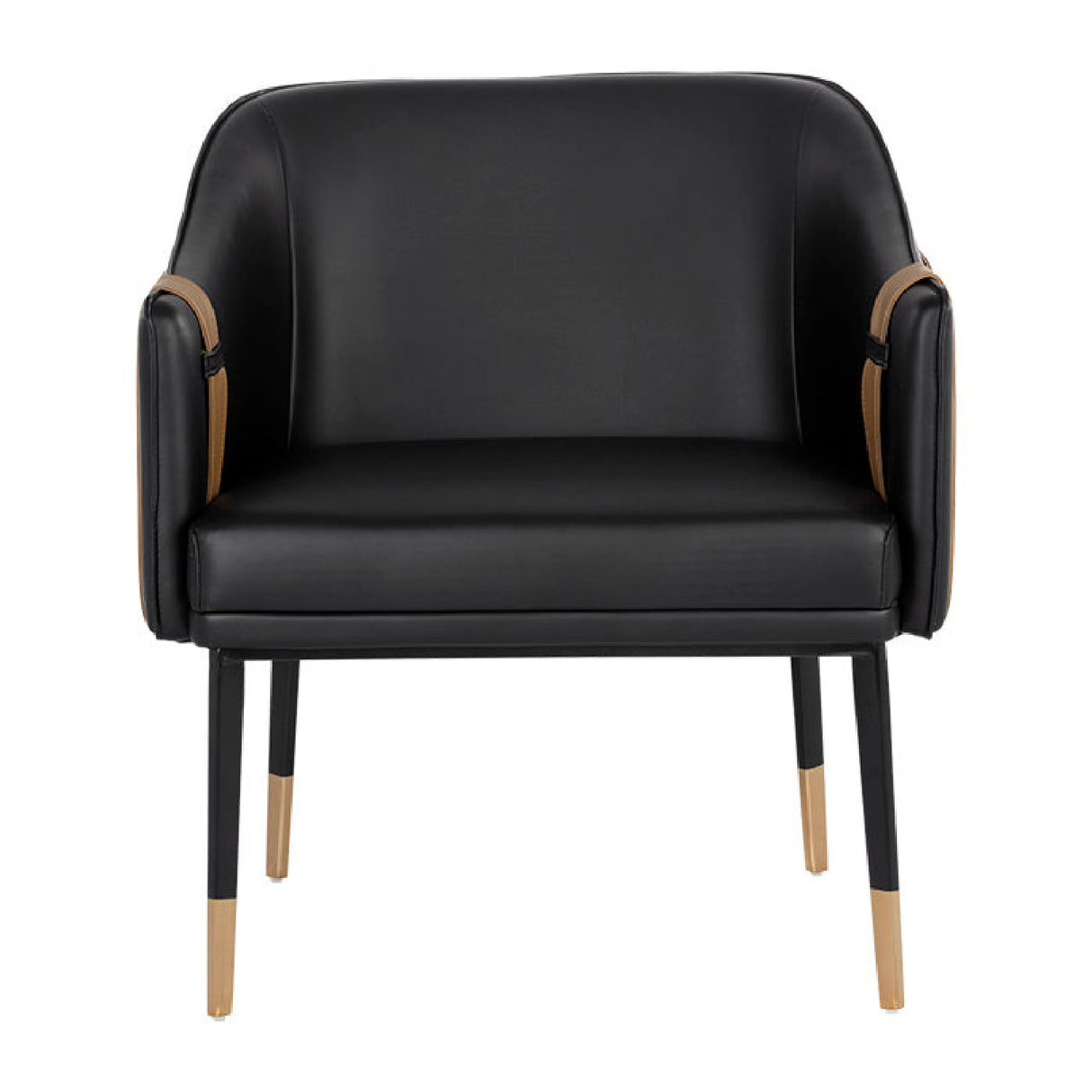 Modern European furniture - Two-Toned Leather Lounge Chair - www.oroa.com | Oroa.com