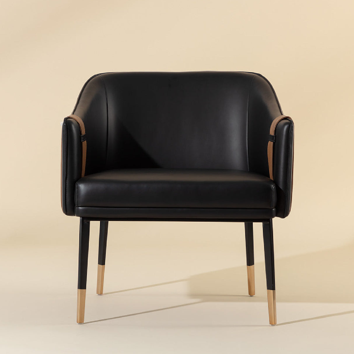 Modern European furniture - Two-Toned Leather Lounge Chair - www.oroa.com | Oroa.com