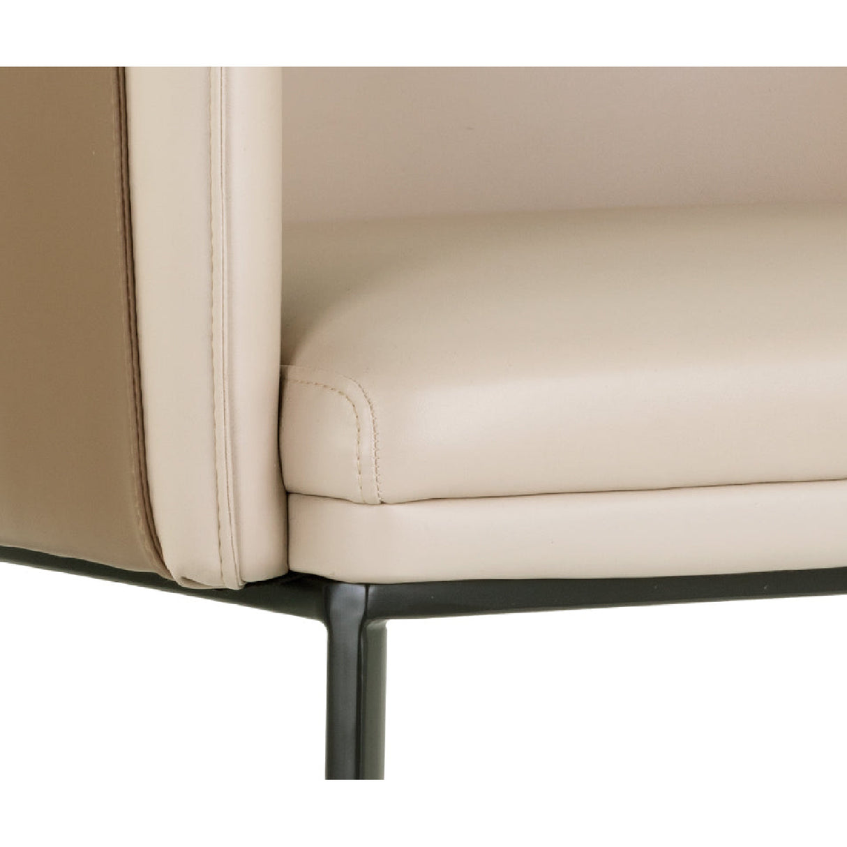 Modern European furniture - Two-Toned Leather Lounge Chair - www.oroa.com | Oroa.com