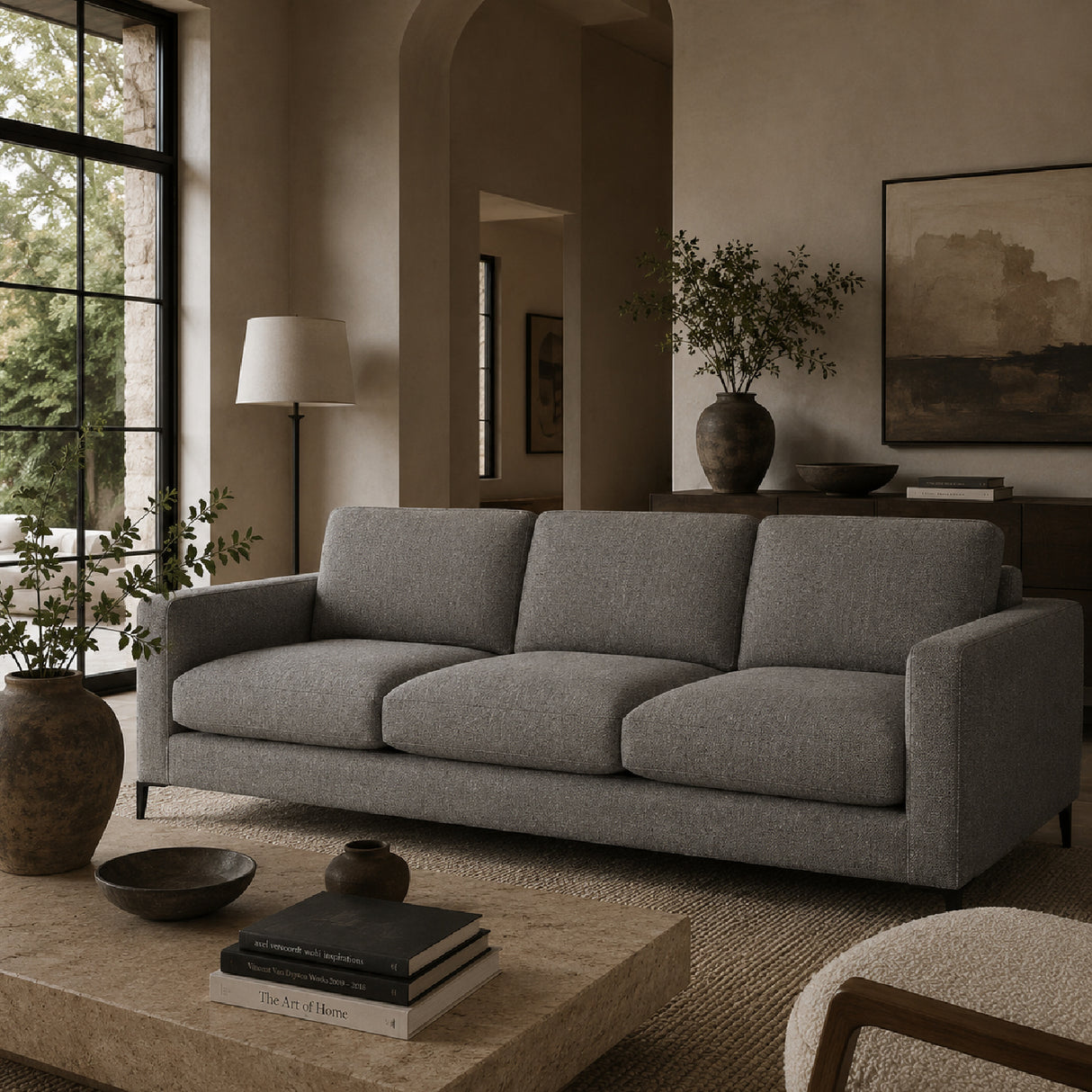 Modern European furniture - Minimalist Fabric Sofa - www.oroa.com | Oroa.com