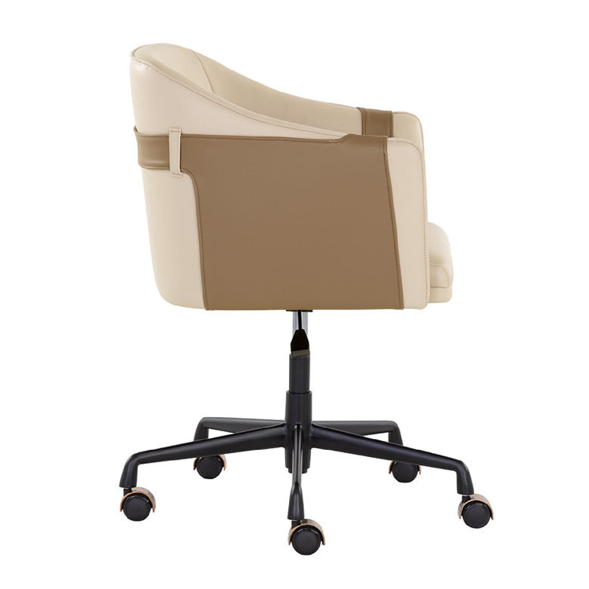 Modern European furniture - Two-Toned Leather Office Chair - www.oroa.com | Oroa.com