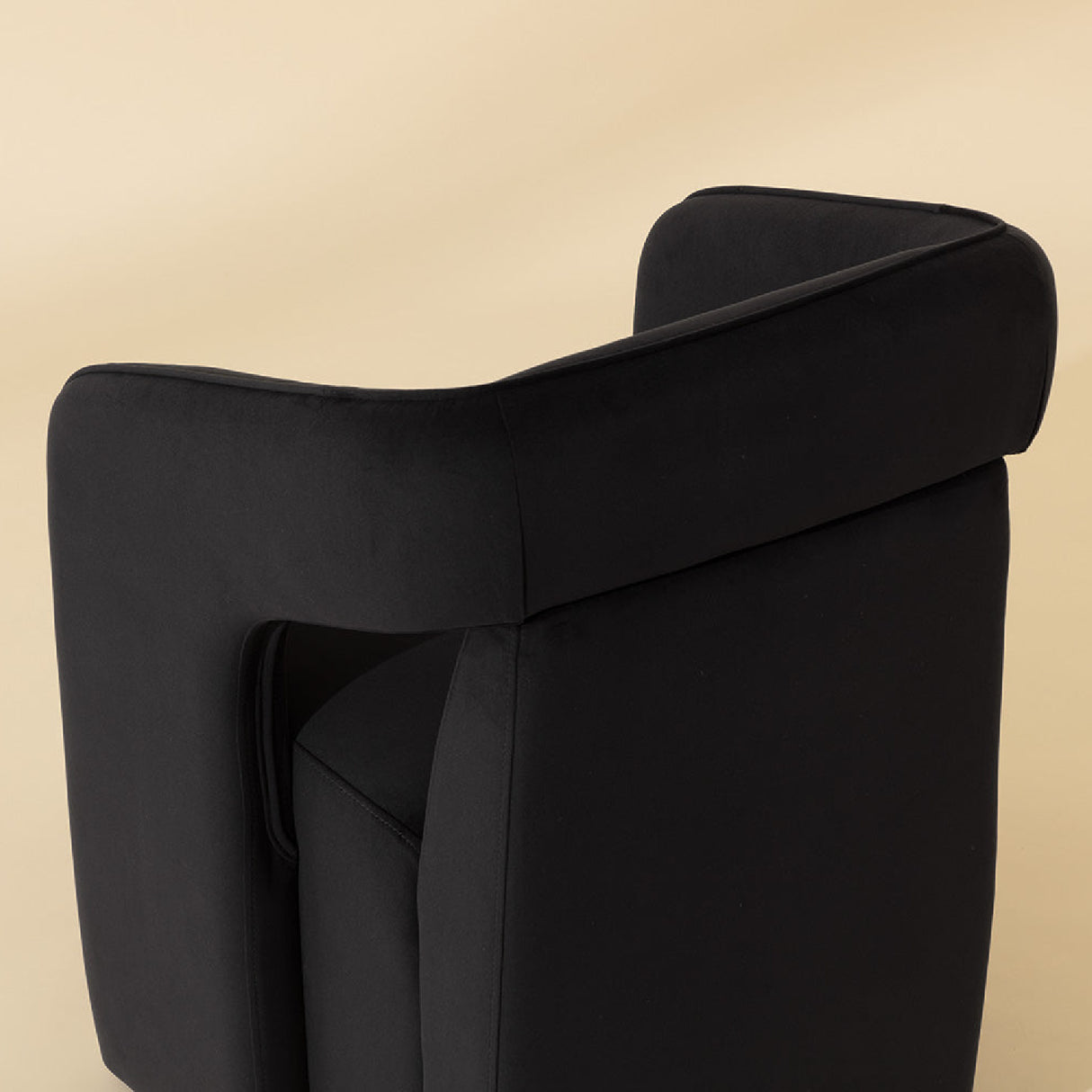Modern European furniture - Fabric Upholstered Wheel Dining Armchair - www.oroa.com | Oroa.com