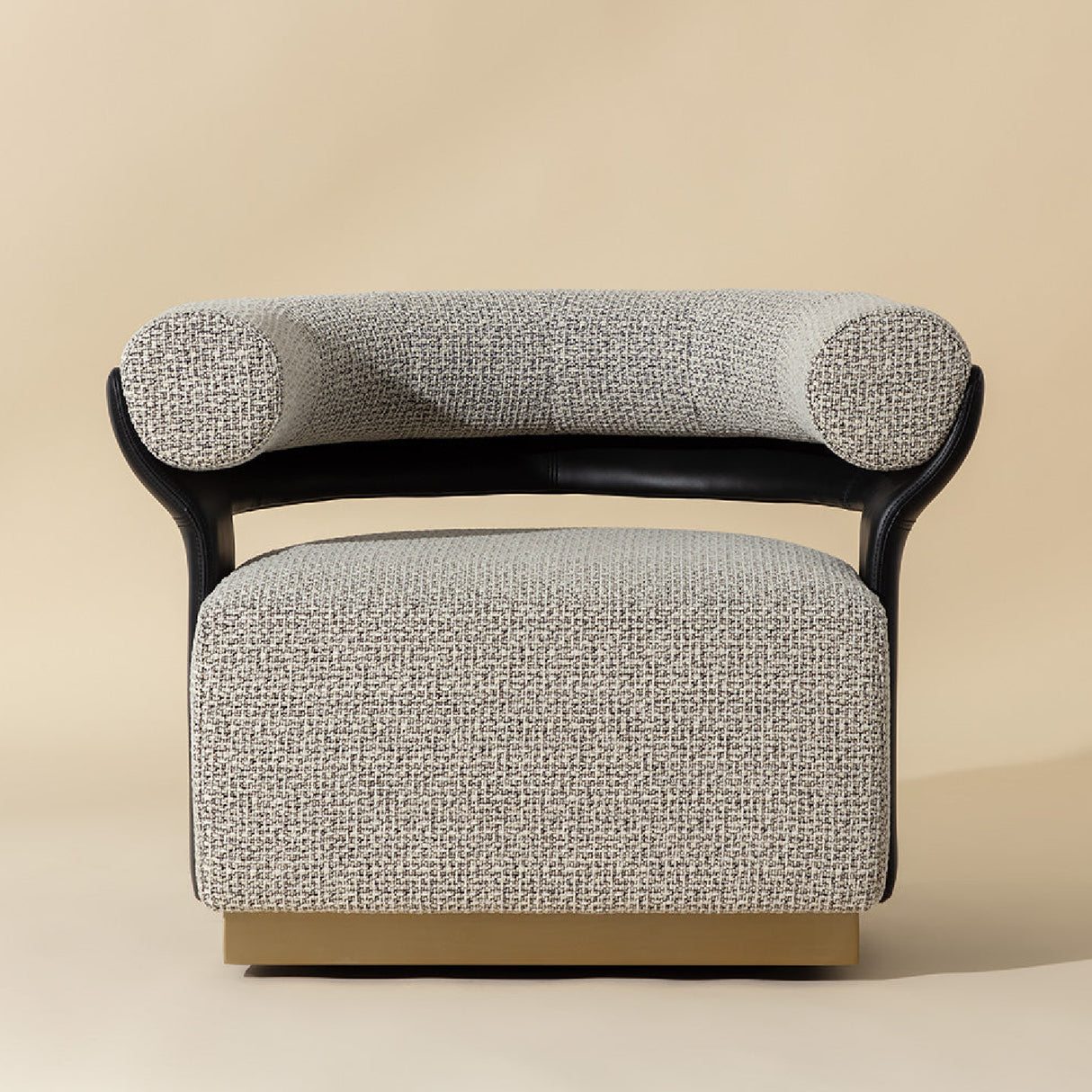 Modern European furniture - Curved-Back Swivel Lounge Chair - www.oroa.com | Oroa.com
