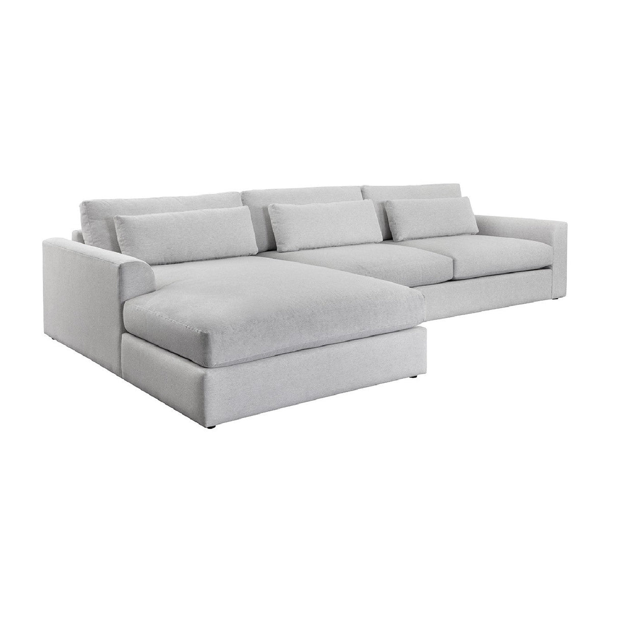 Modern European furniture - White Left Sofa Chaise - www.oroa.com | Oroa.com