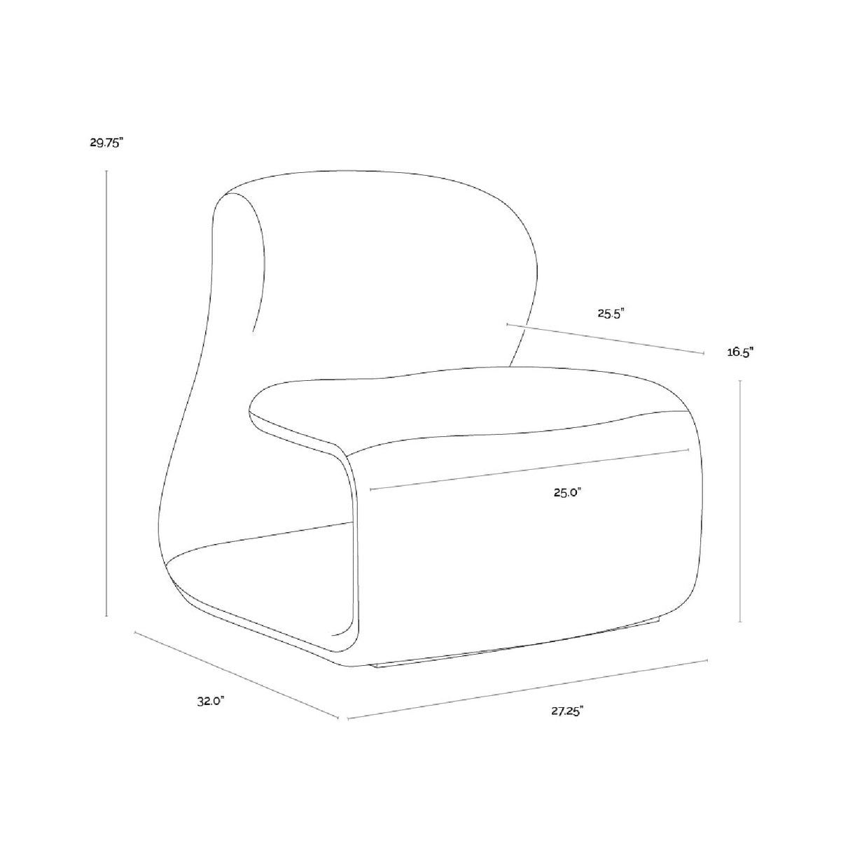 Modern European furniture - Contemporary Fabric Lounge Chair - www.oroa.com | Oroa.com
