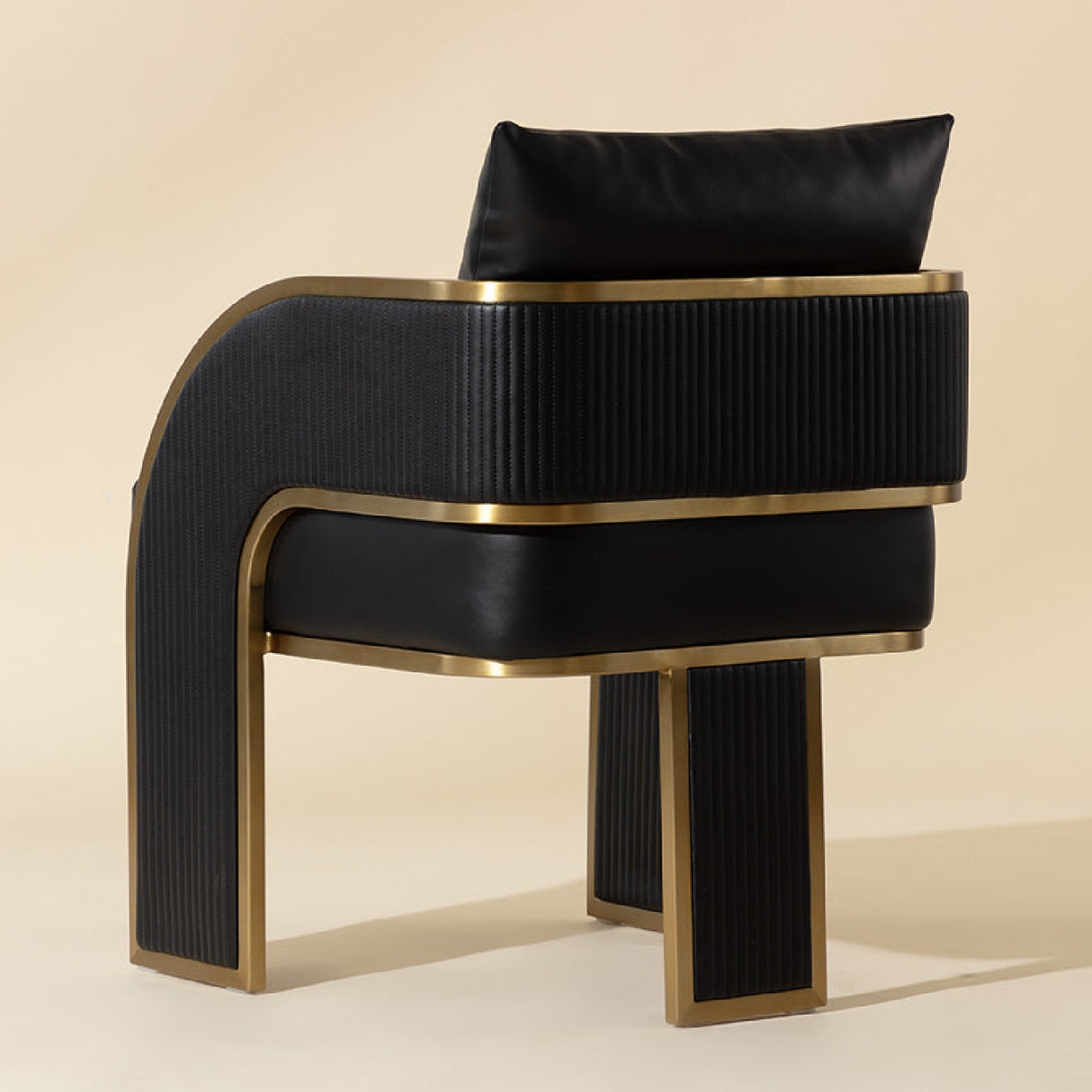 Modern European furniture - 3-Legged Leather Dining Chair - www.oroa.com | Oroa.com