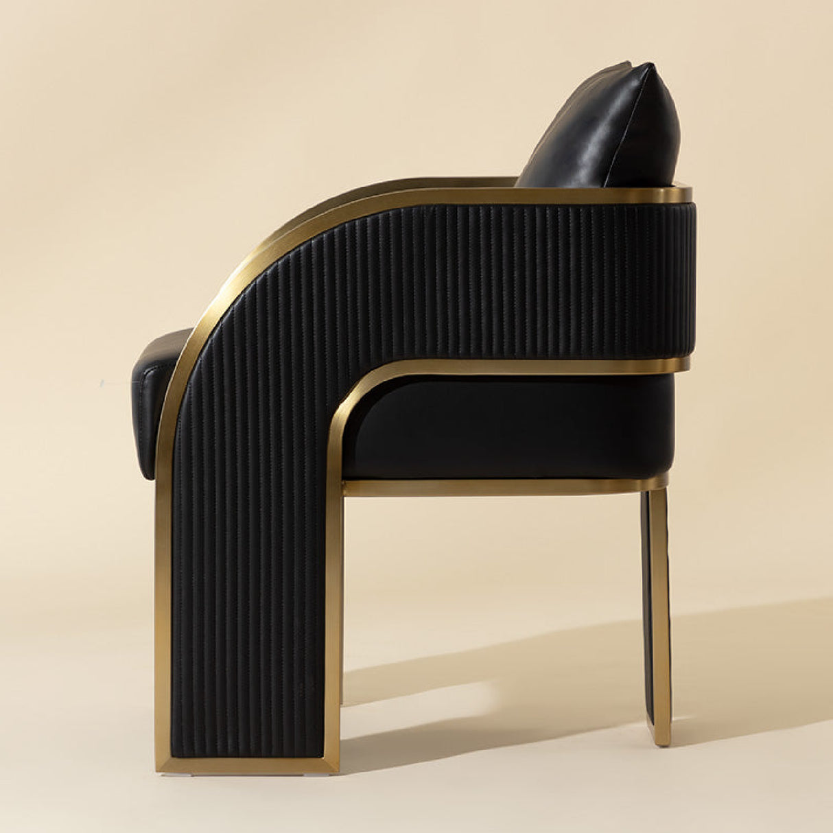Modern European furniture - 3-Legged Leather Dining Chair - www.oroa.com | Oroa.com