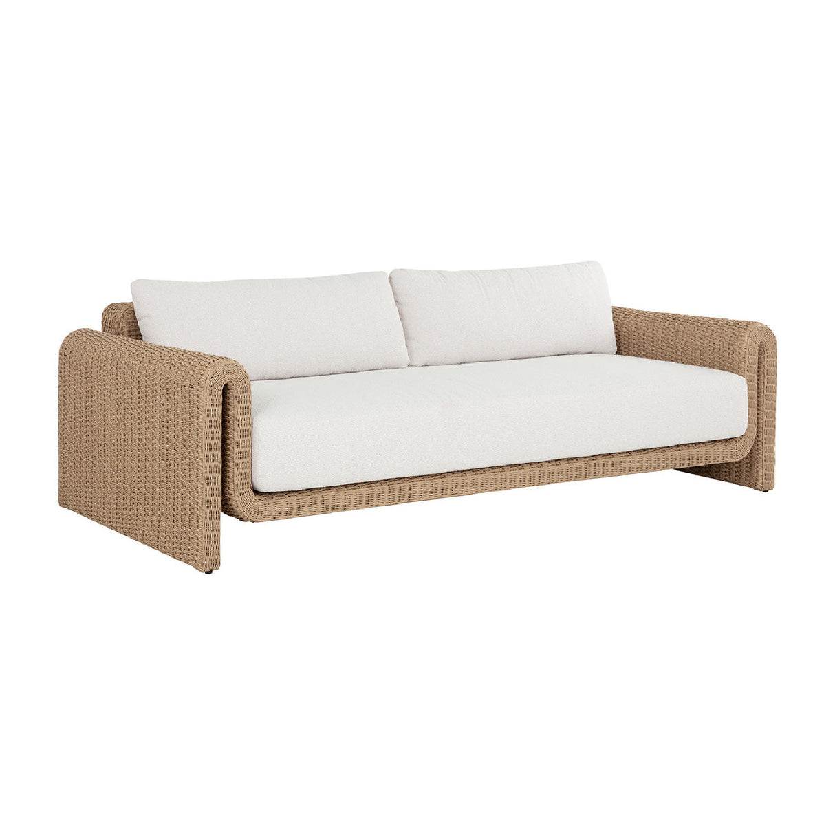 Modern European furniture - Twisted Wicker Outdoor Sofa - www.oroa.com | Oroa.com